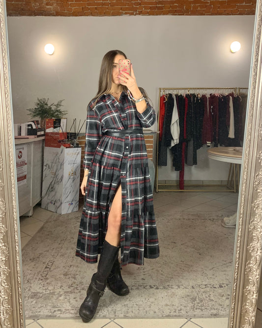 Abito chemisier flanella