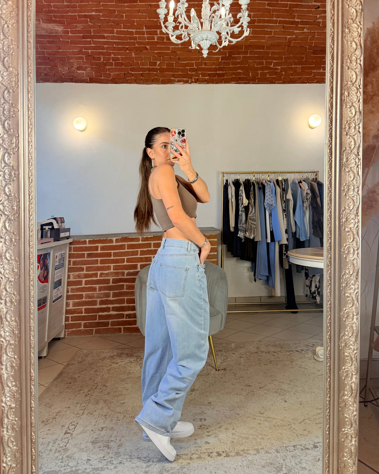 Jeans baggy elasticizzati