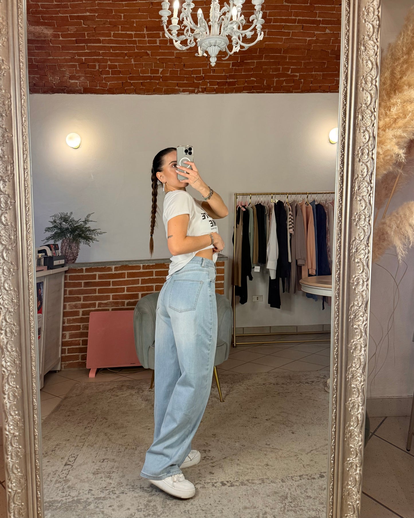 Jeans baggy elasticizzati