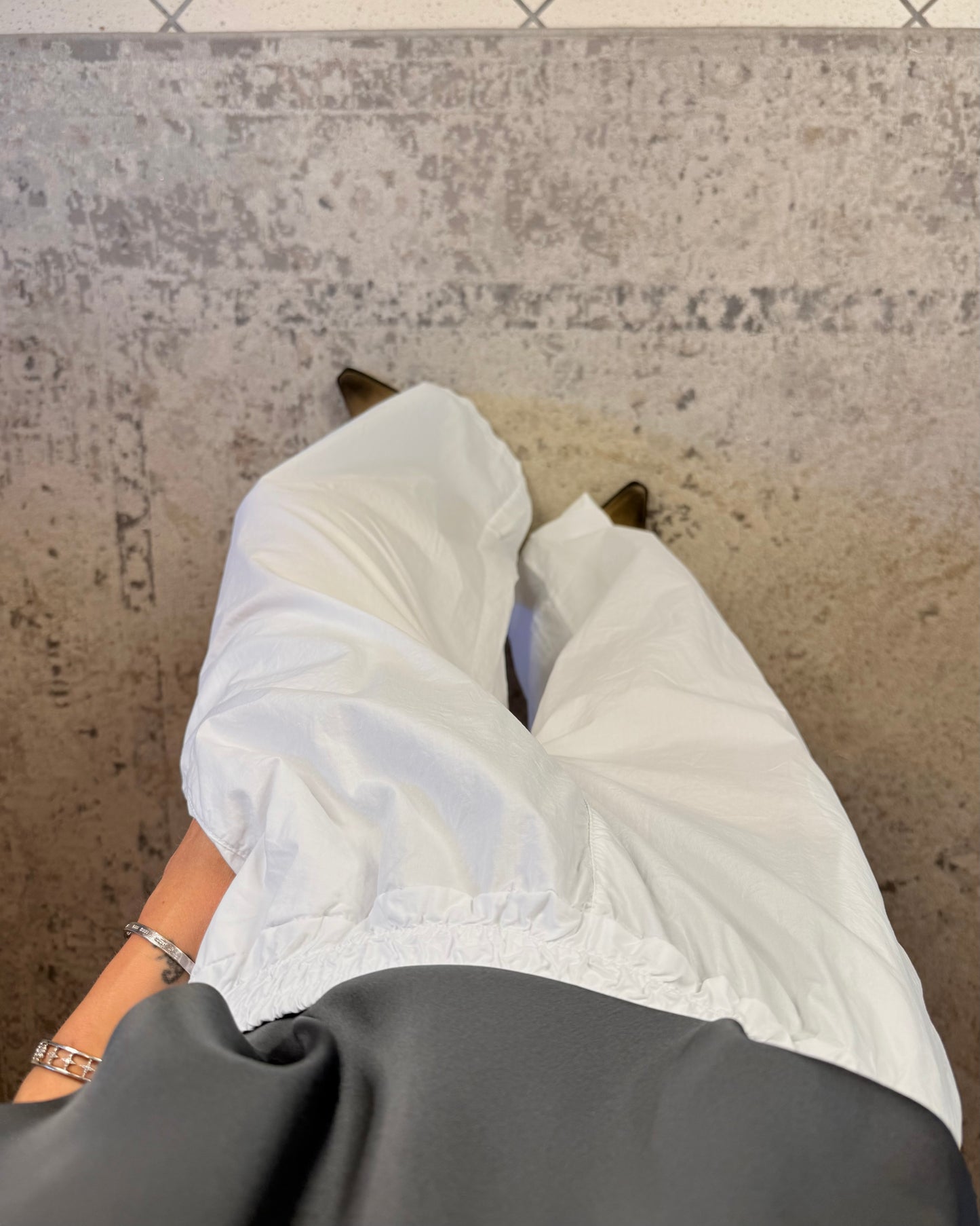 Baggy cotton trousers