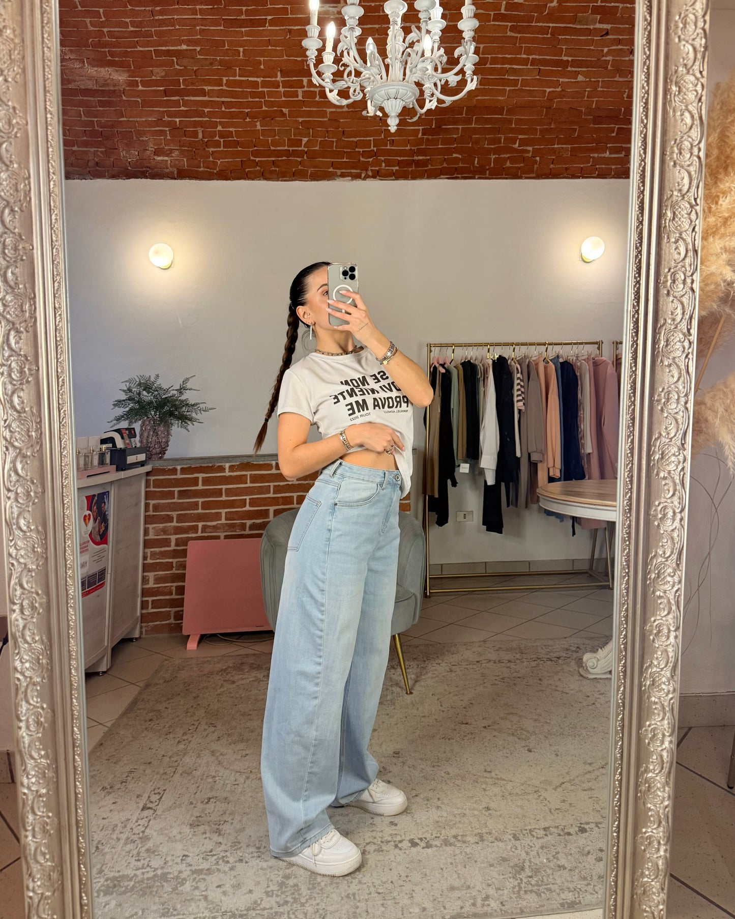 Jeans baggy elasticizzati