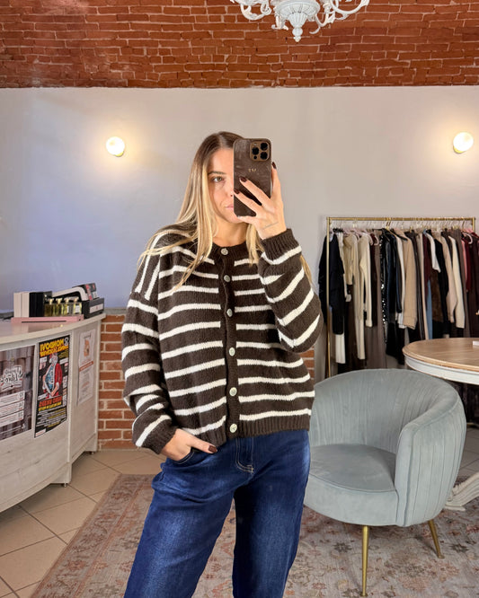 Cardigan con bottoni