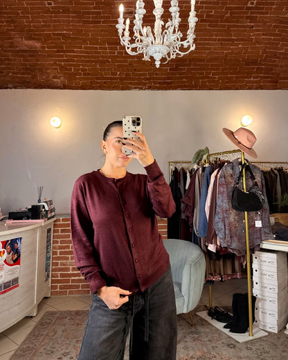 Cardigan con bottoncini
