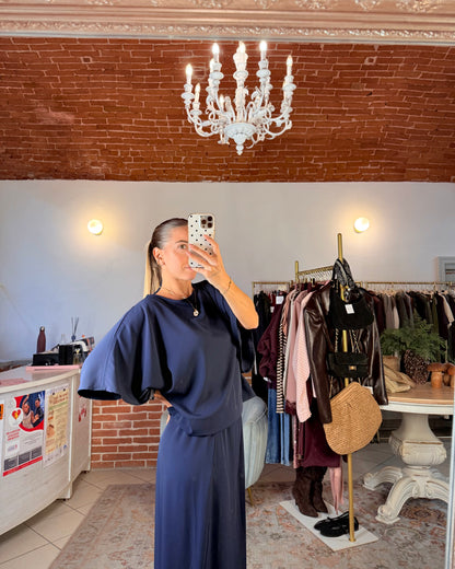 Blusa in tessuto fluido