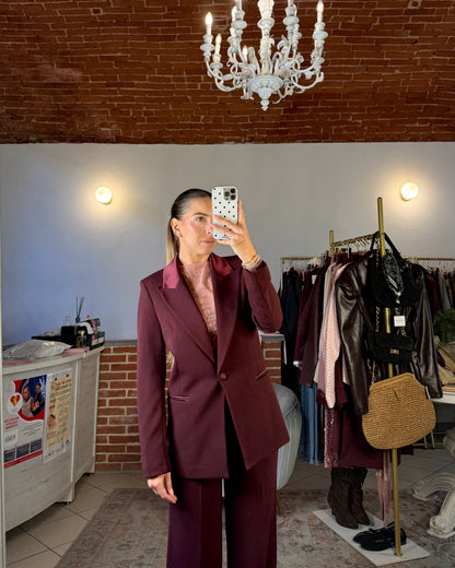 Tailleur inserti raso