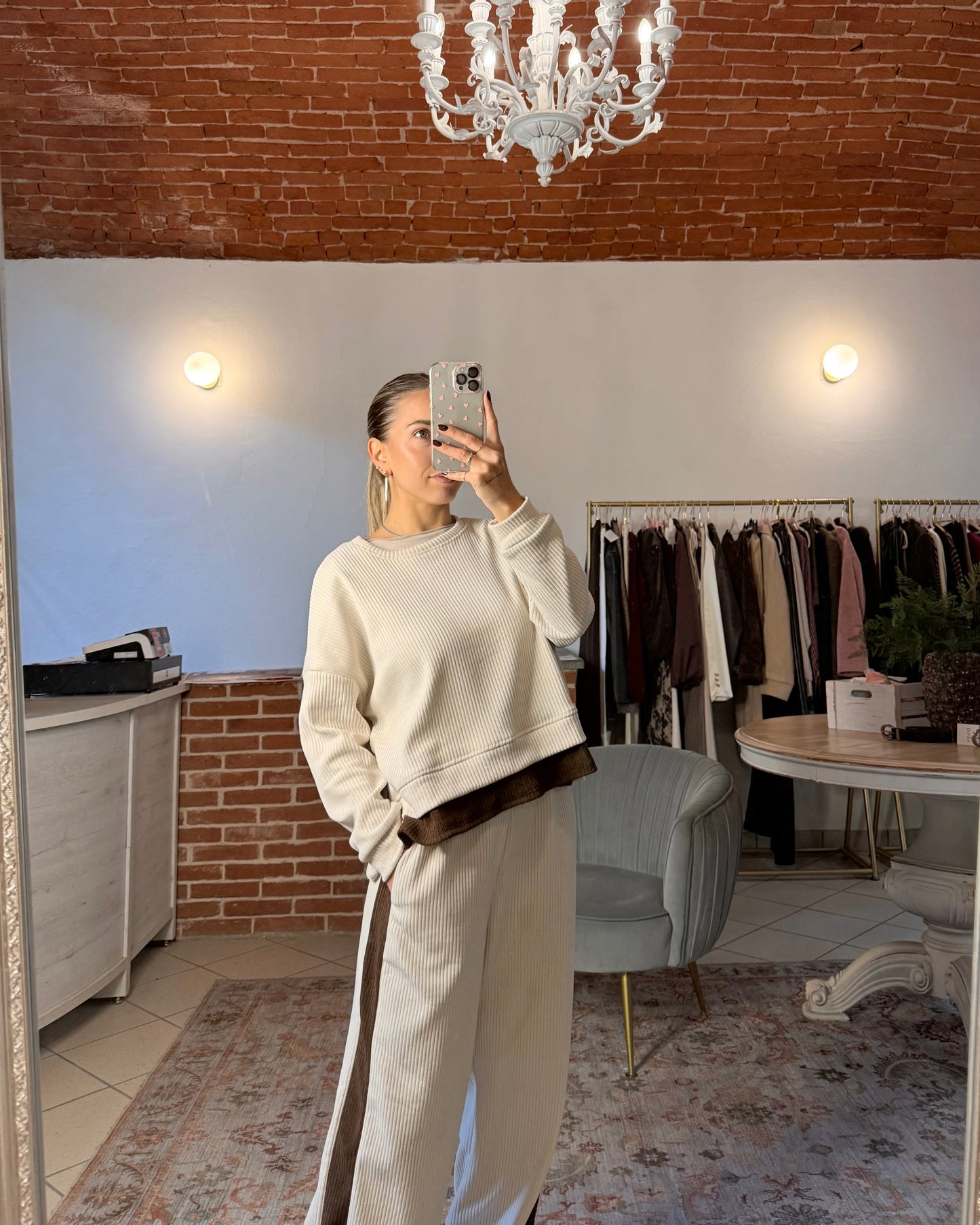 Coordinato in velluto