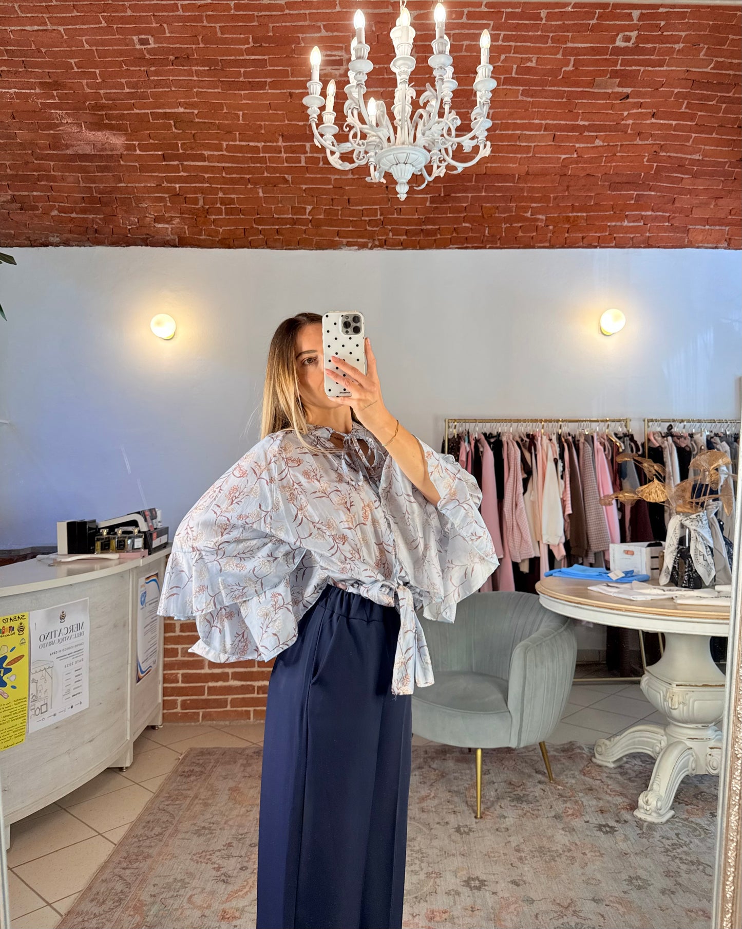 Pantalone in tessuto fluido