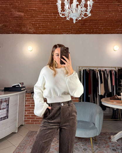 Pantalone in velluto a sigaretta