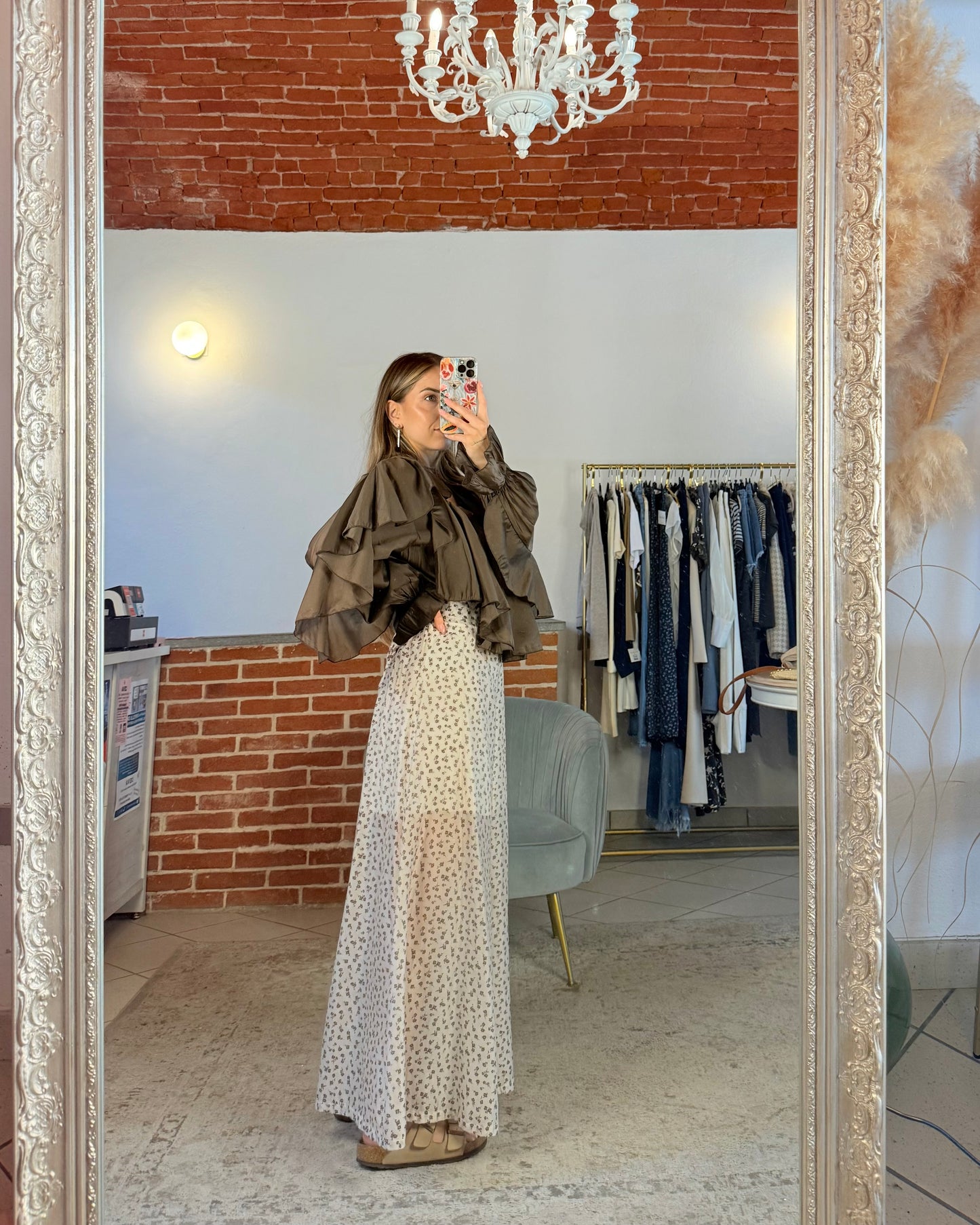 Pantalone ampio fantasia