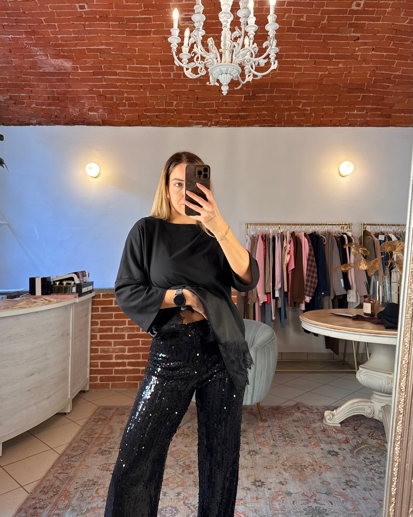 Pantalone paillettes