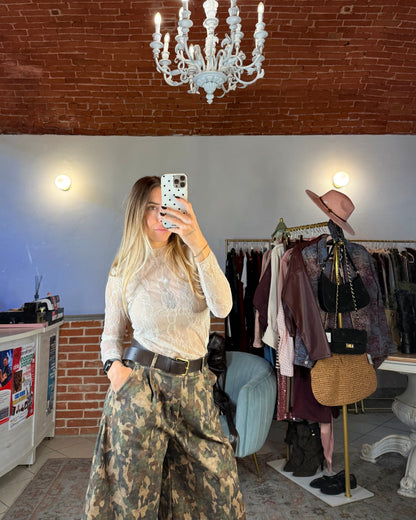 Bermuda camouflage in denim