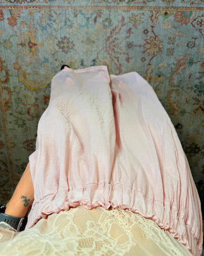 Pantalone over in mussola di cotone