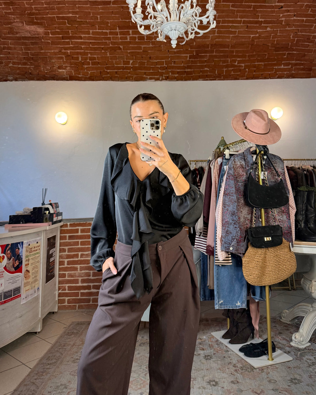 Pantalone con pinces
