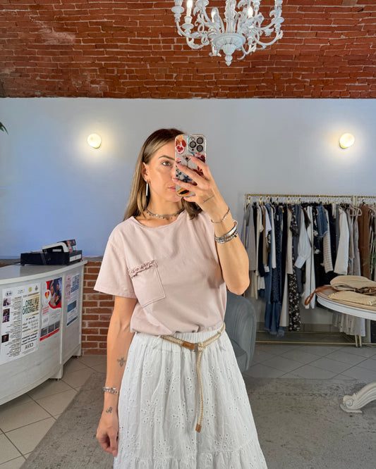 T-shirt con taschino