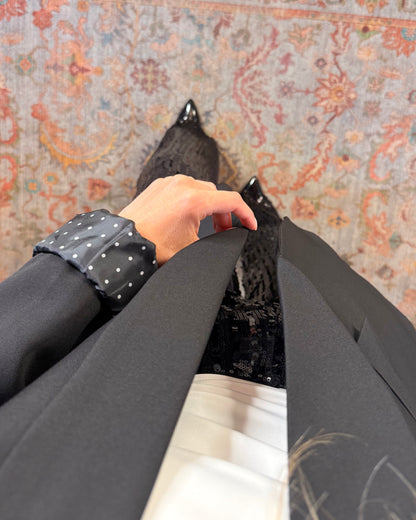 Blazer over senza bottoni