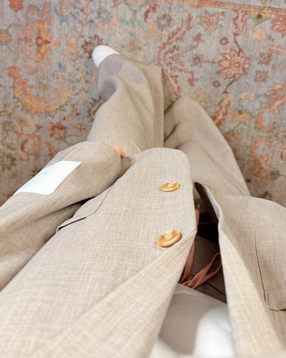 Blazer oversize con spille