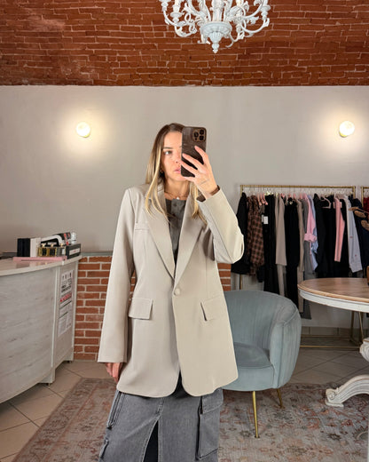 Blazer oversize sciancrato