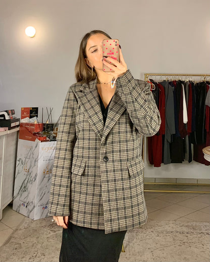 Blazer oversize in panno