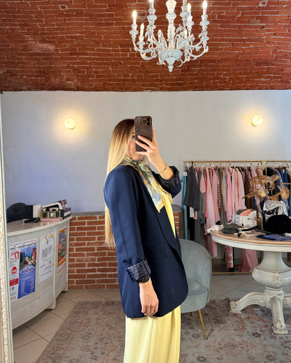 Blazer over senza bottoni