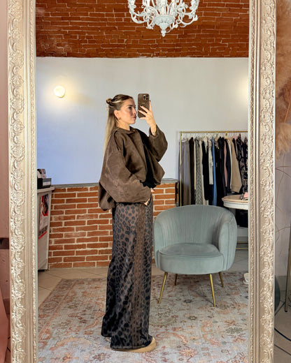 Leo acetate tracksuit trousers