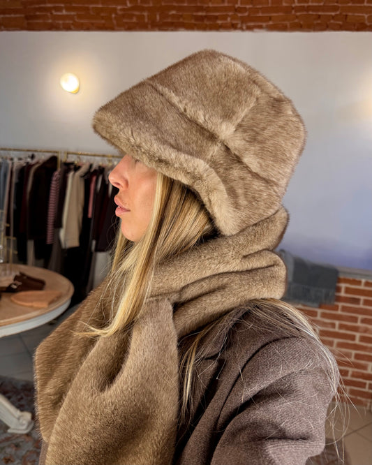 Cappello eco pelliccia