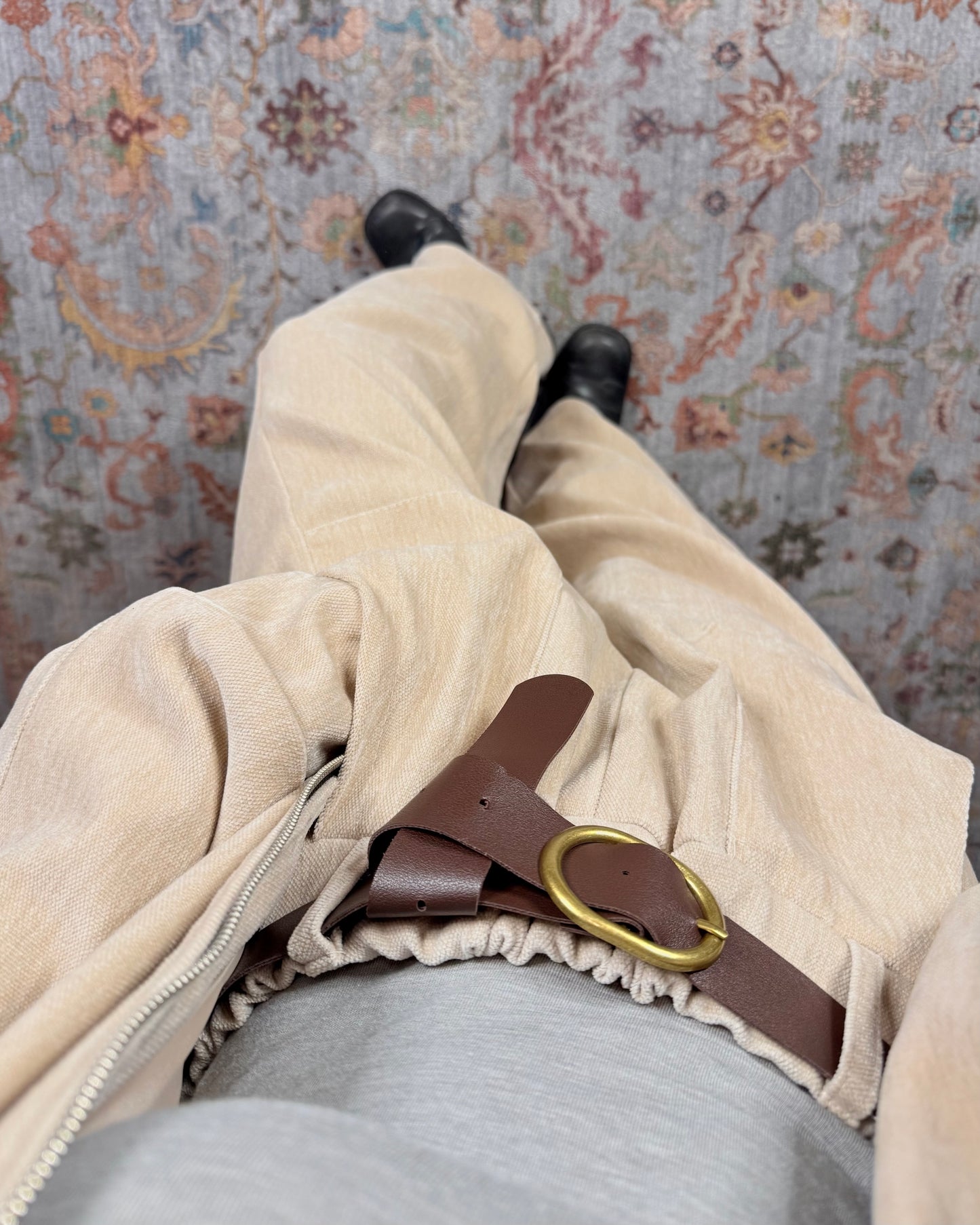 Pantalone baggy in velluto