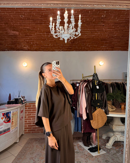 Blusa in tessuto fluido