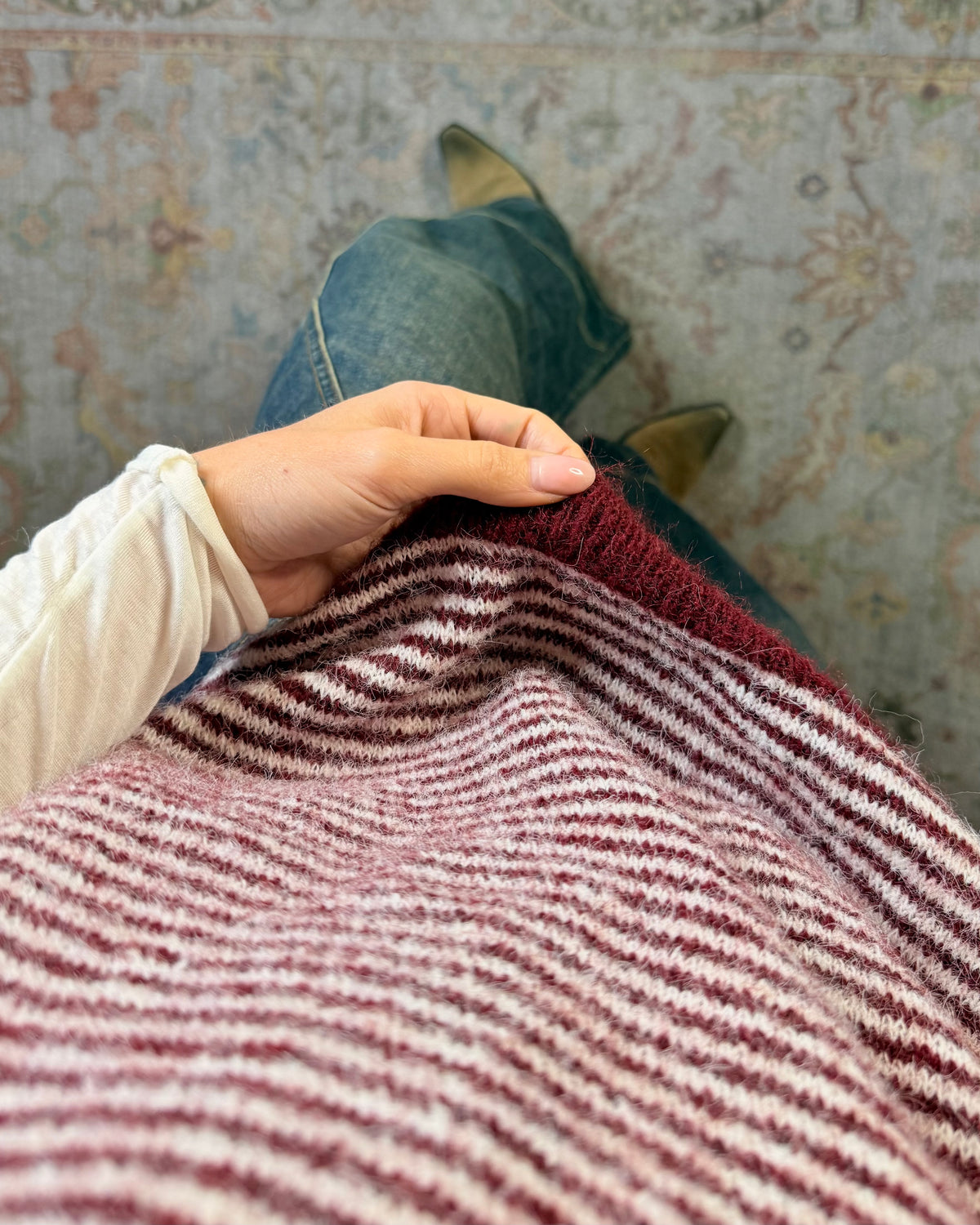 Maglione mezza manica