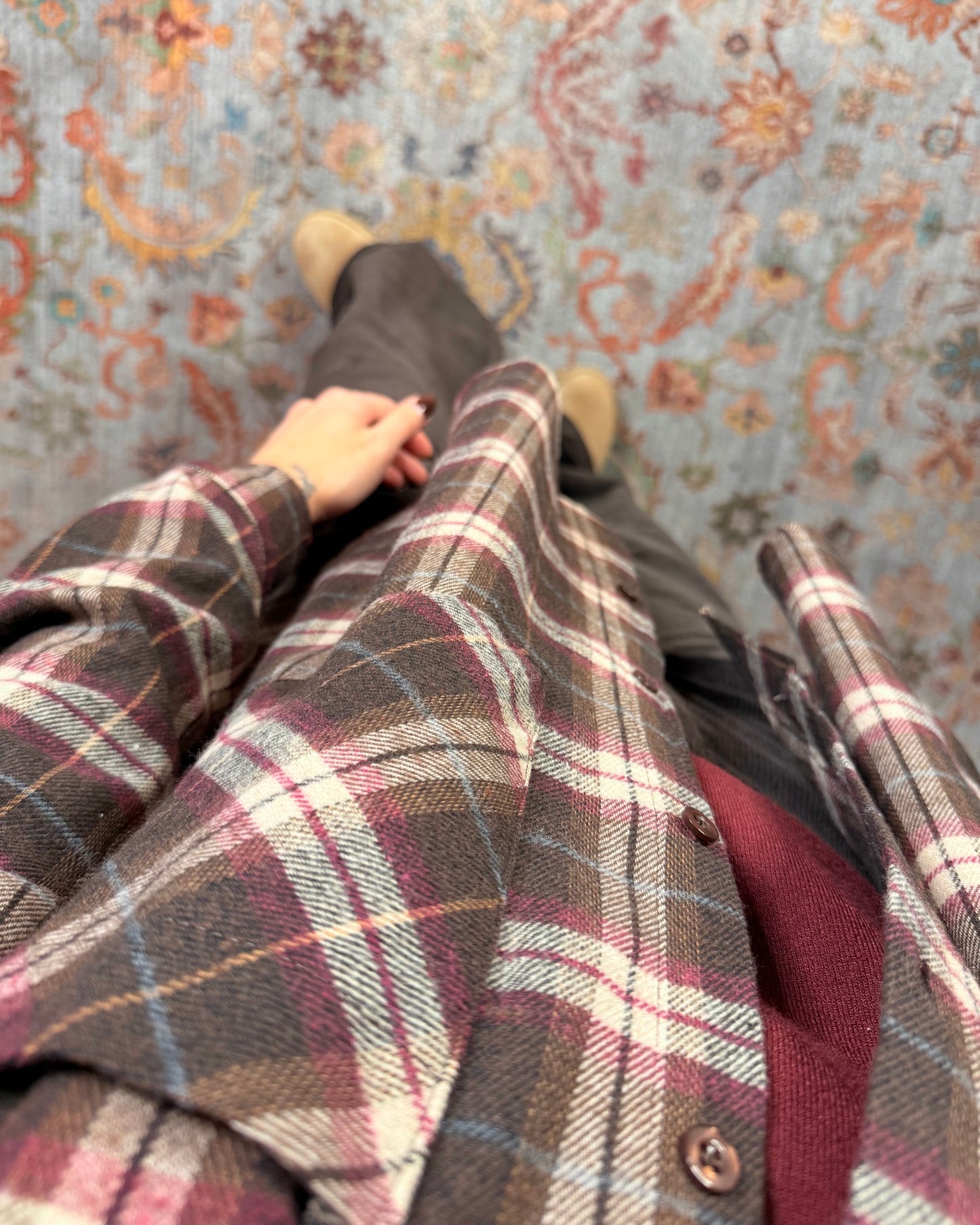 Camicia oversize in flanella