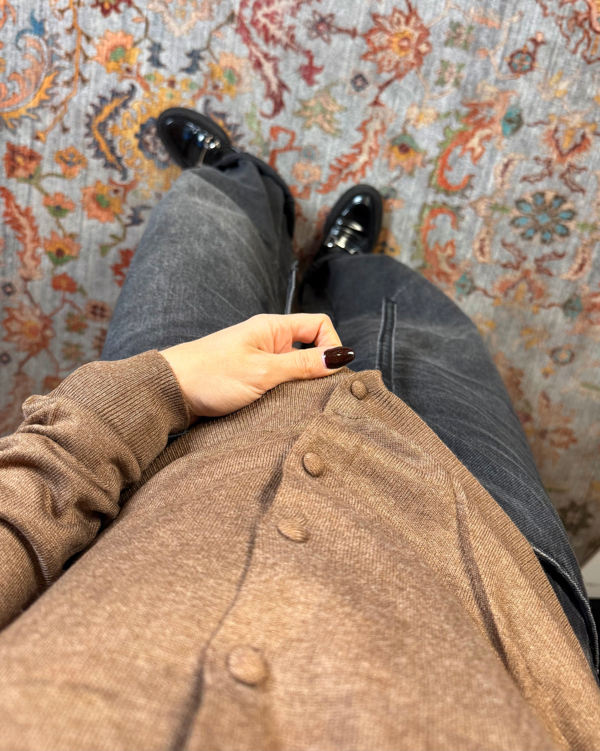 Cardigan con bottoncini