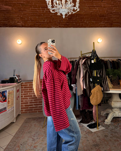 Maglia oversize a righe
