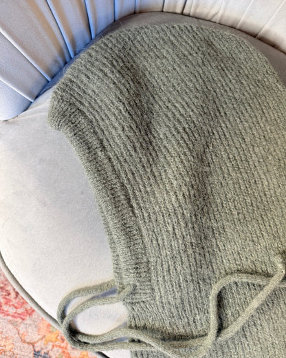 cagoule en mélange d'alpaga