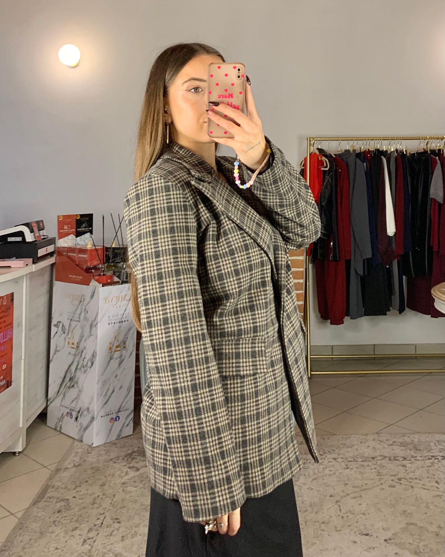 Blazer oversize in panno