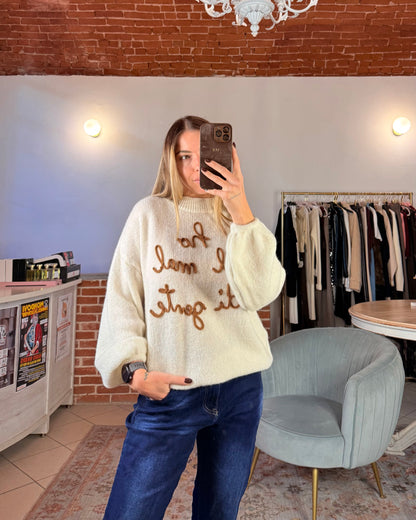 Maglione “Ho il mal di gente”