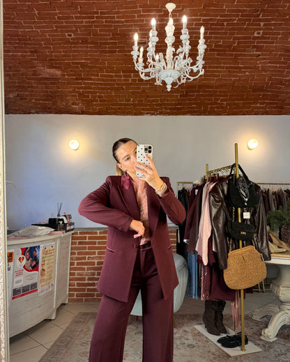 Tailleur inserti raso