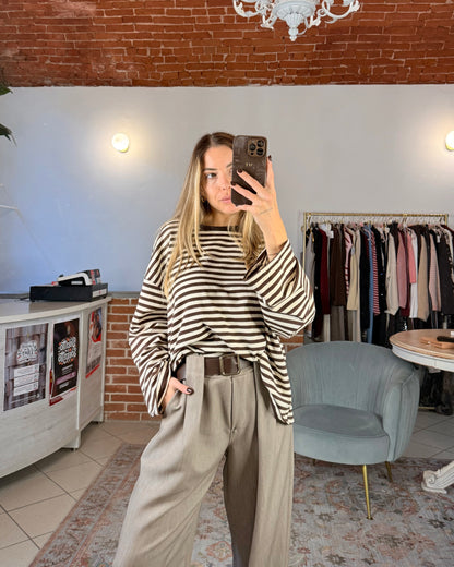 Oversized cotton sweater