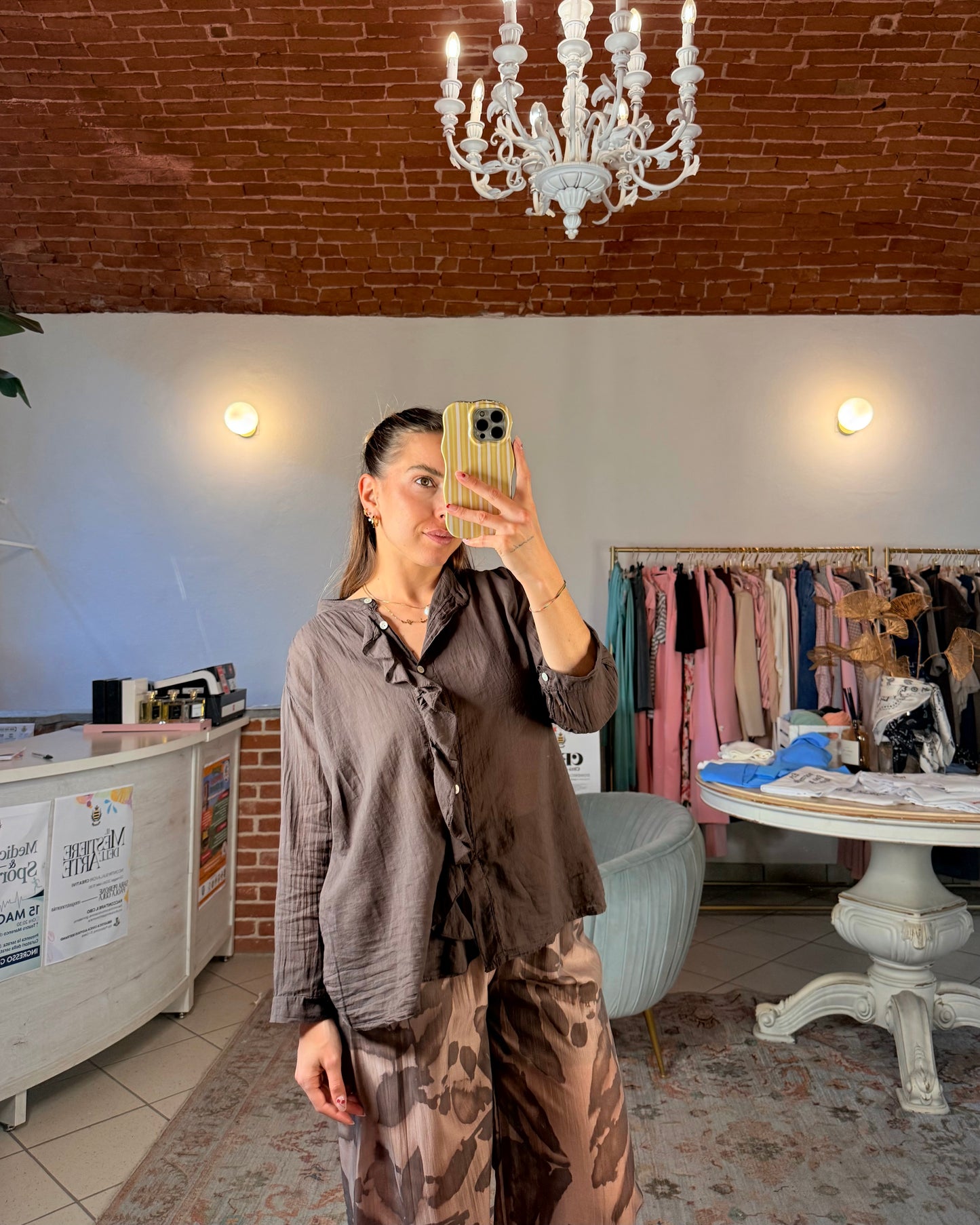 Camicia in mussola di cotone