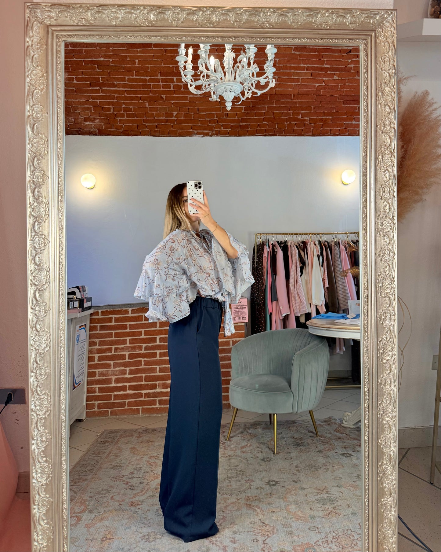 Pantalone in tessuto fluido