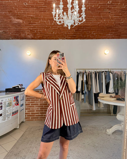 Gilet in lino