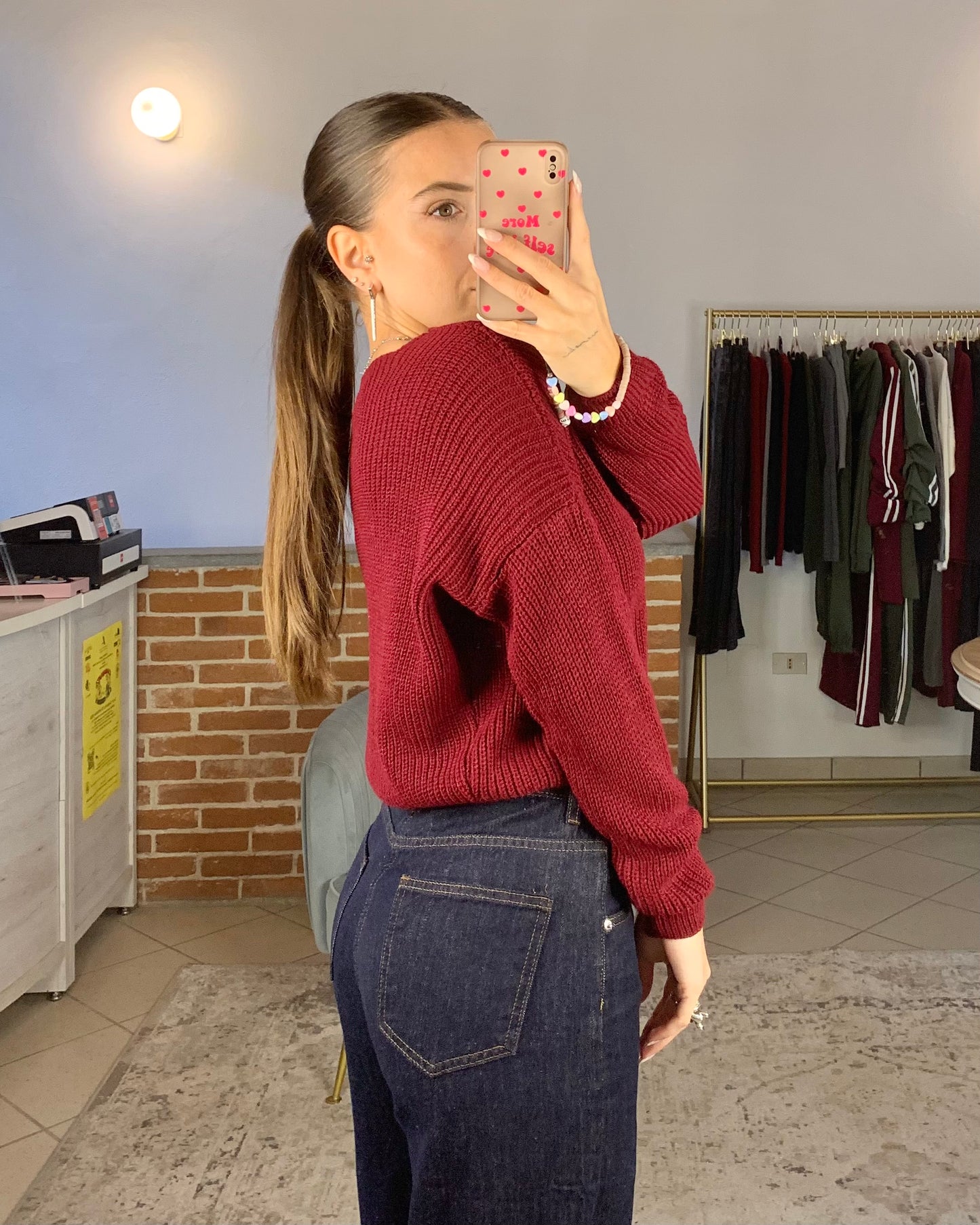 Cardigan con bottoni