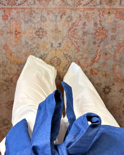 Baggy cotton trousers
