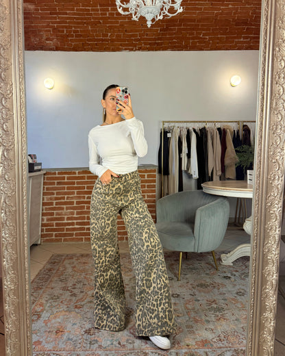 Jeans wide leg Leo