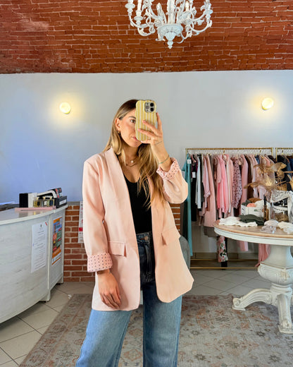 Blazer over senza bottoni