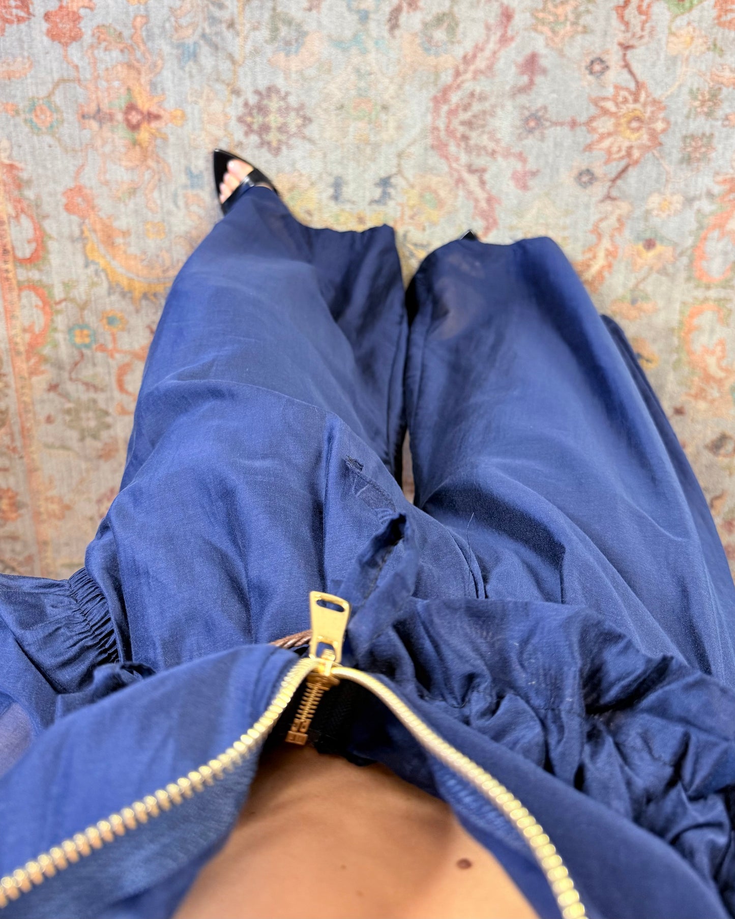 Pantalone ampio velato