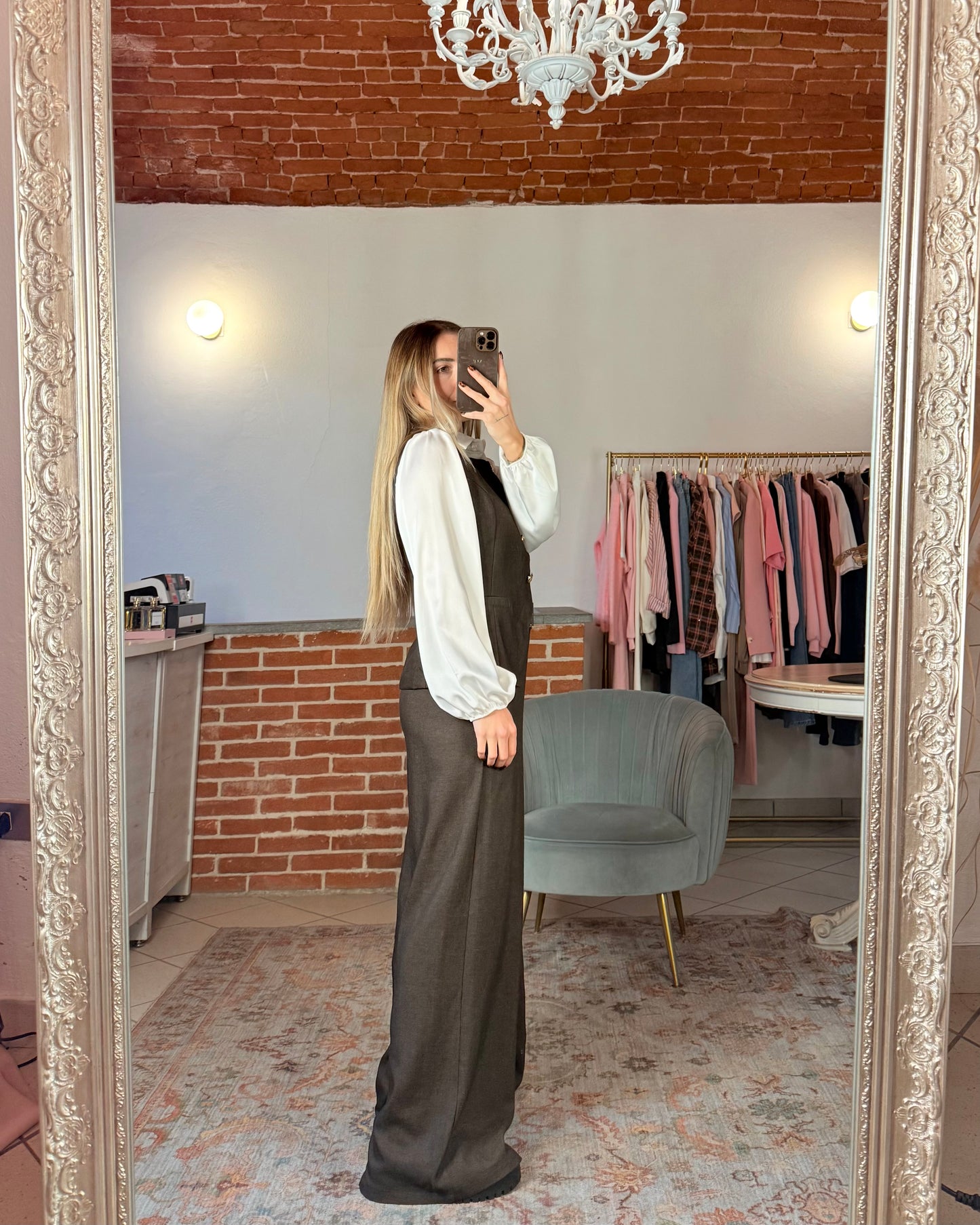 Pantalone a palazzo con cintura