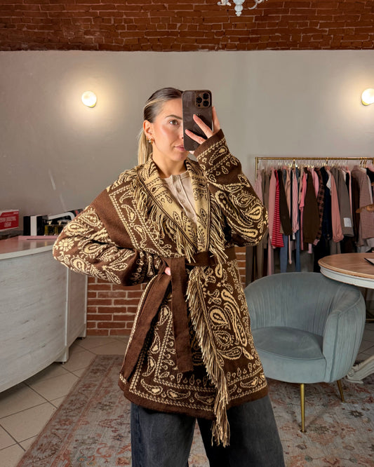Cardigan paisley