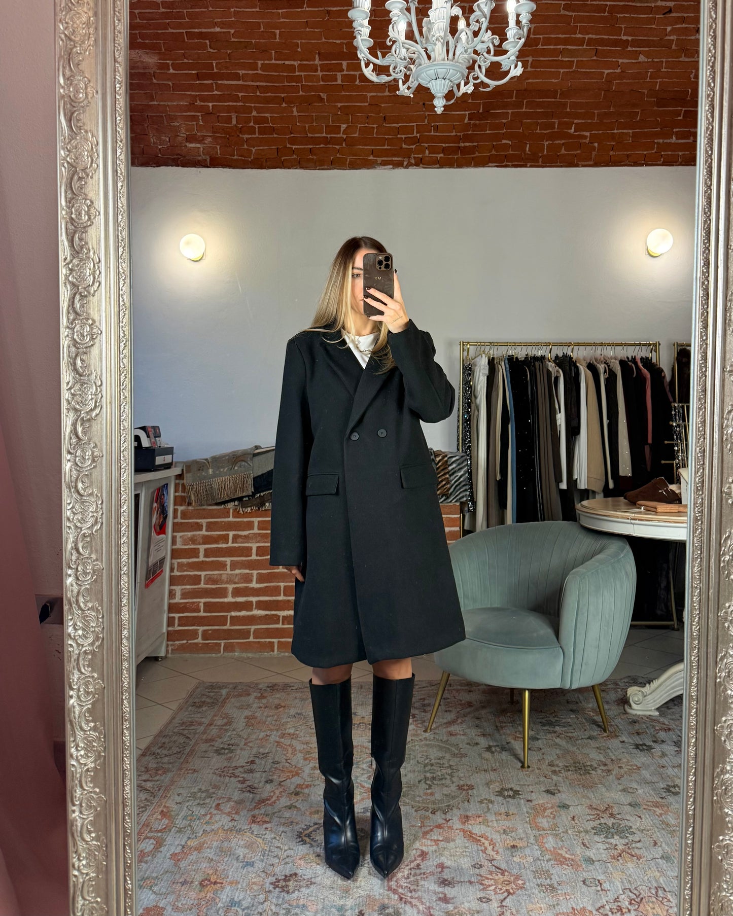 Double-breasted coat