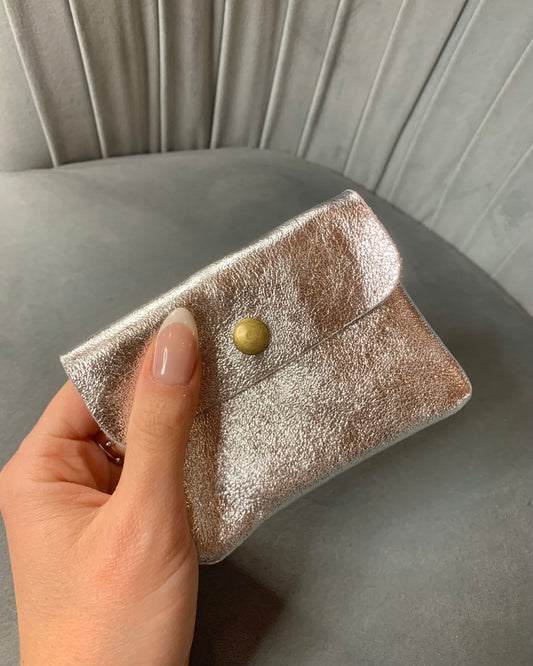 Portafoglio mini in vera pelle