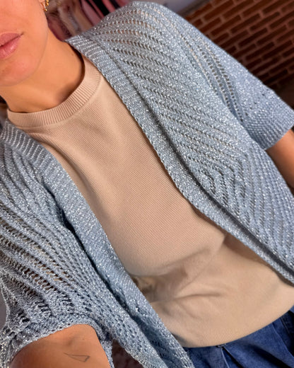 Cardigan lurex