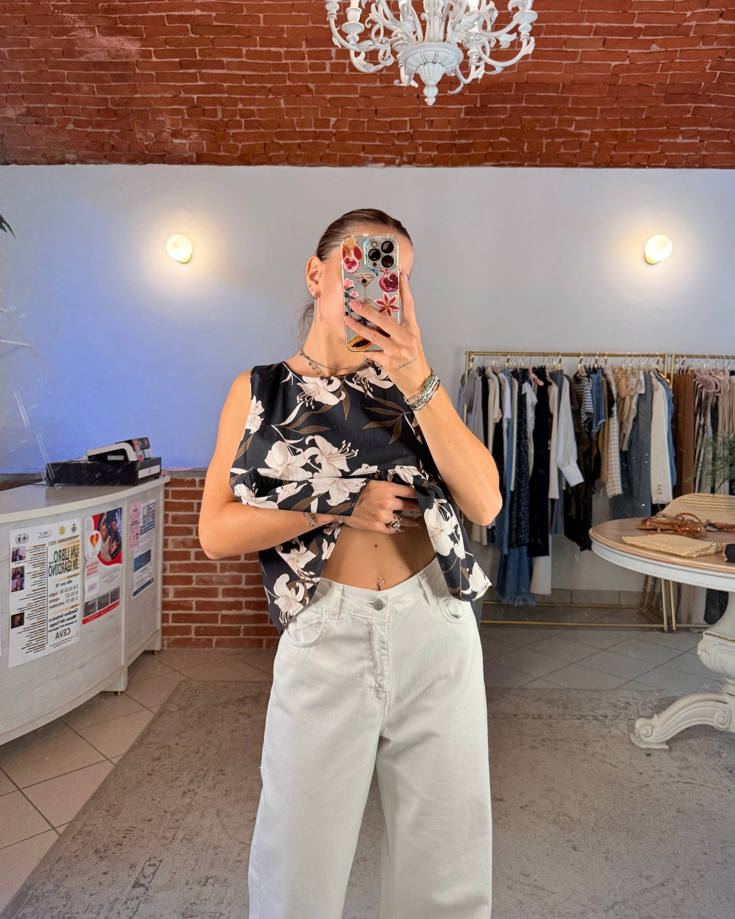 Jeans maxi risvolto